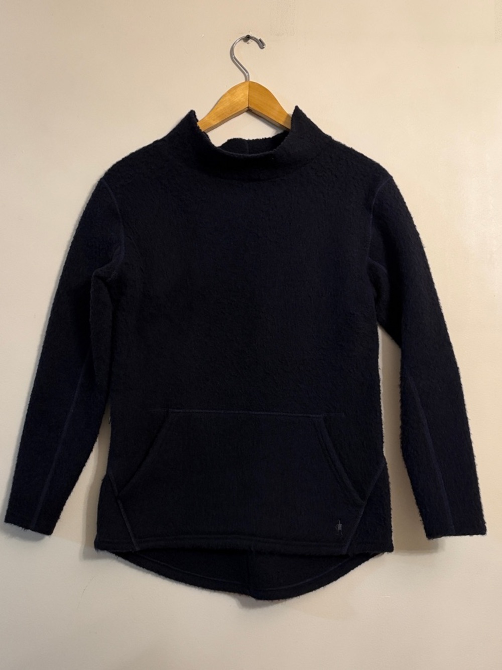 Smartwool Women’s Wool Blend Fleece Funnel Neck Pullover Black Size S